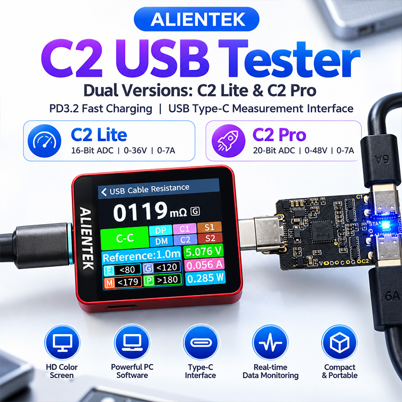 ALIENTEK C2 Color Screen Teste - Logic Analyzer Usb recension och pris